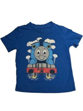 3/$15 Thomas & Friends Blue Short Sleeve Tee with Train Graphic